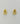 Stirrup Earring-Gold Finish