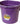 Little Giant Plastic Animal Feed Bucket (Purple) Flat Back Plastic Feed Bucket with Metal Handle (20 Quarts / 5 Gallons)